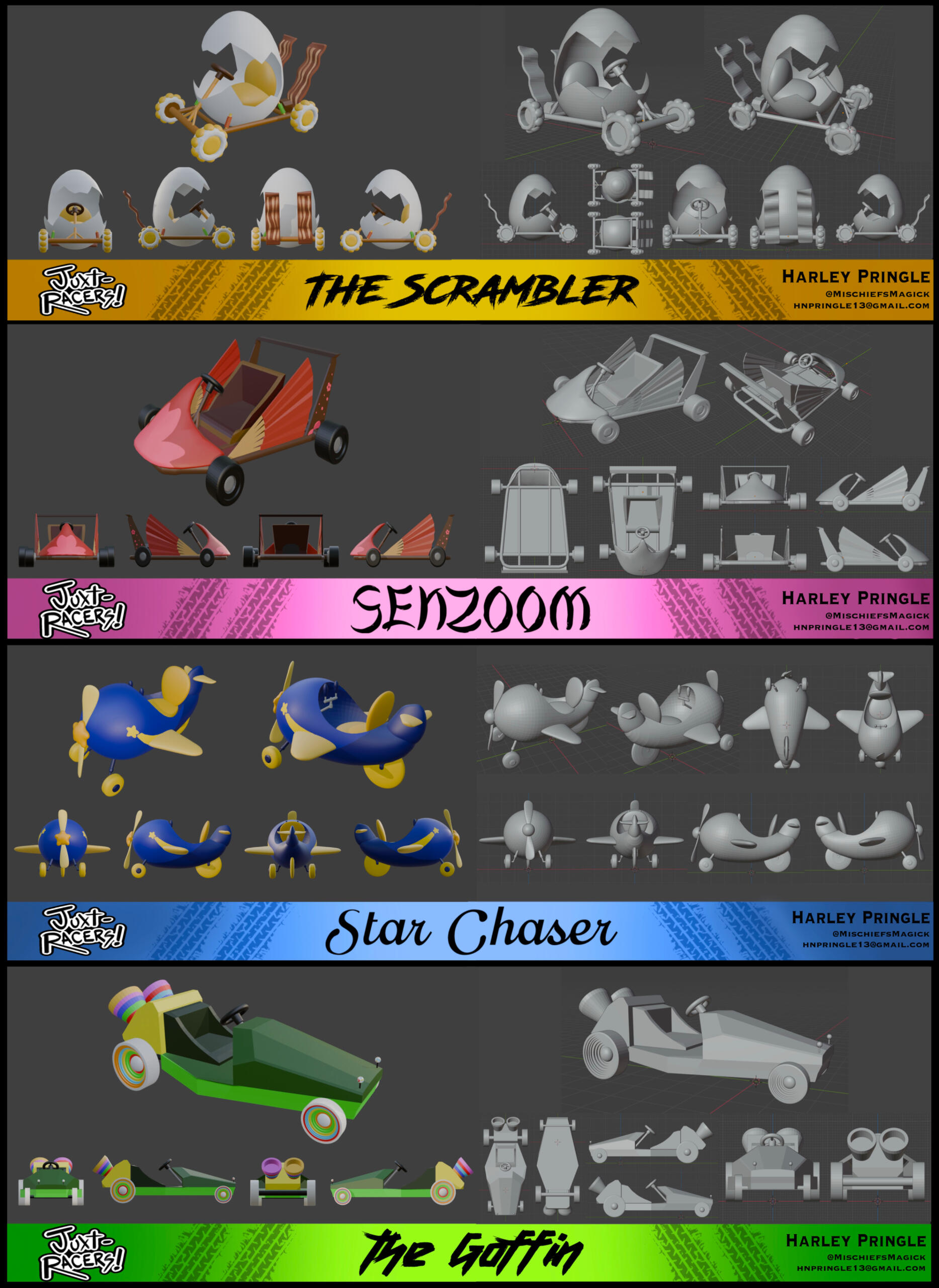 “Juxt-Racers!”: Kart Concepts